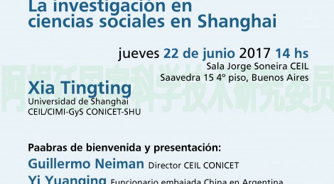 [CEIL] Presentación del primer Boletín del CEIL/CIMI-GyS CONICET-SHU y Conferencia